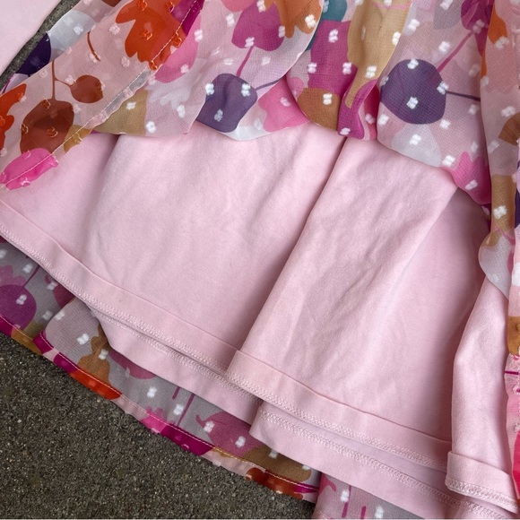 Matilda Jane Pink Leaf Pile Tunic Top Size 6 - Picture 2 of 6